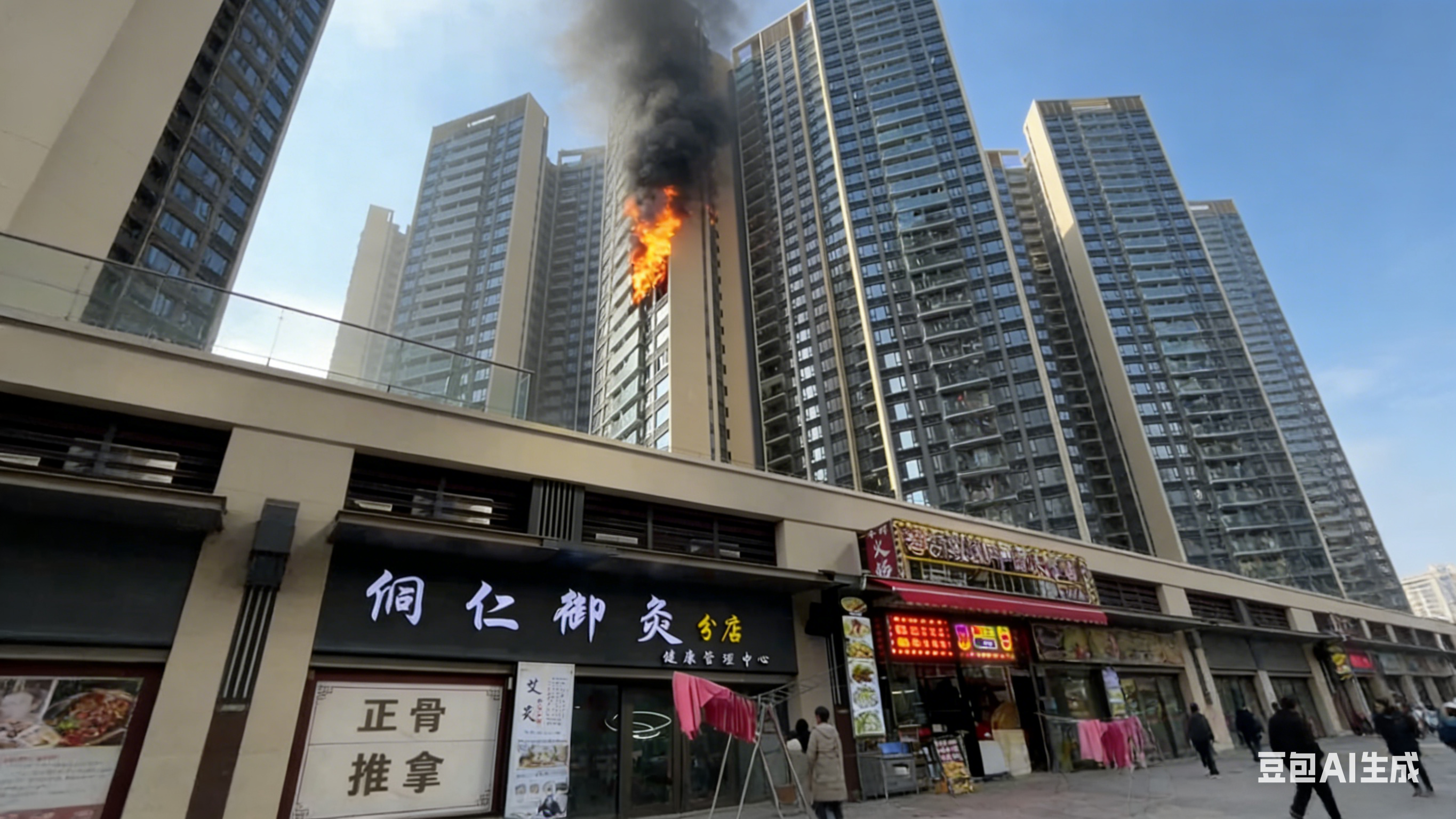 广东珠海绿景玺悦湾南区突发火情 酒鬼酒后纵火烧楼 相关视频与聊天讨论曝光