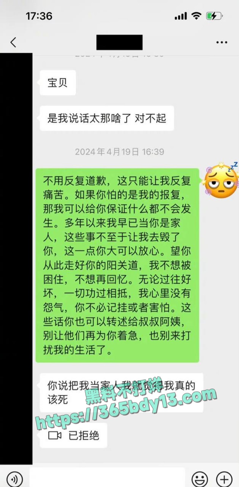 女网友与魏大勋聊天记录9