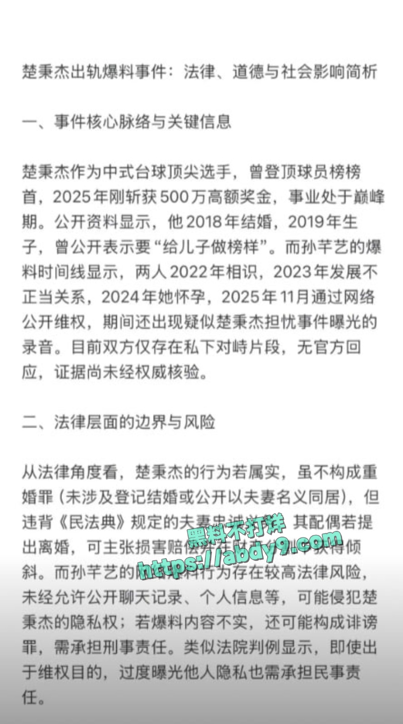 台球圈知名球手楚秉杰出轨 3