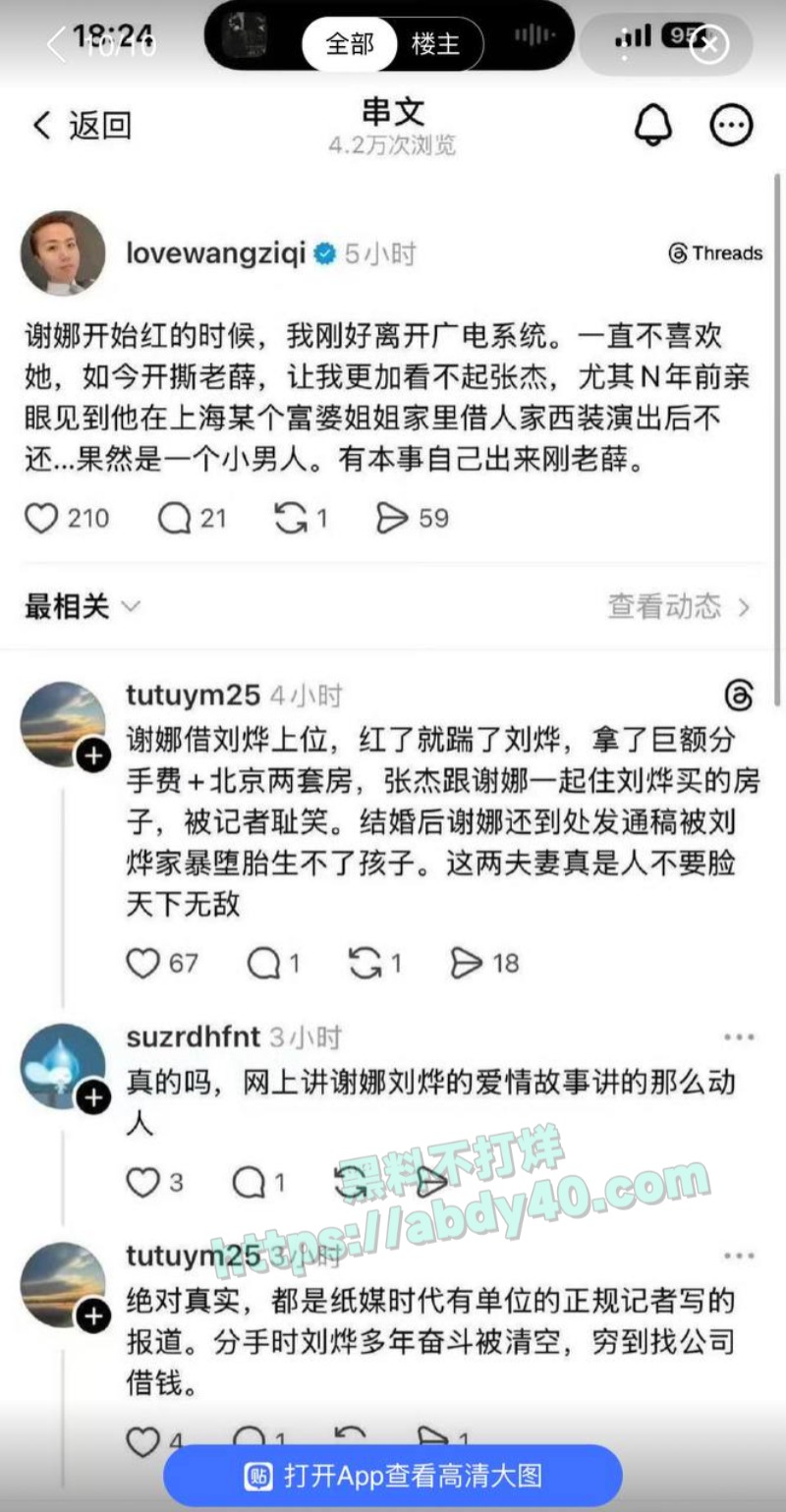 张杰出轨谢娜小三上位34