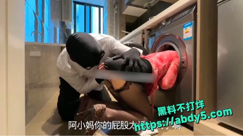 黑丝小妈洗衣机后入视频 4