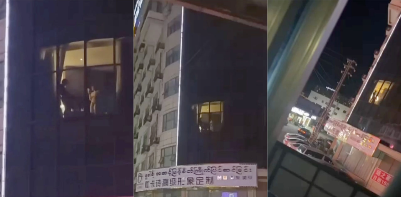 孟波一酒店爆出现实版3P大战，短发美女跪舔鸡巴男一，女二正面拍摄全程爆出！