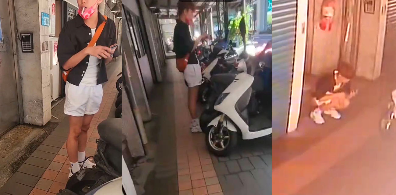 这是跟狗一样认地方啊 拉了屎不跑远点居然还敢故地重游 最终被抓