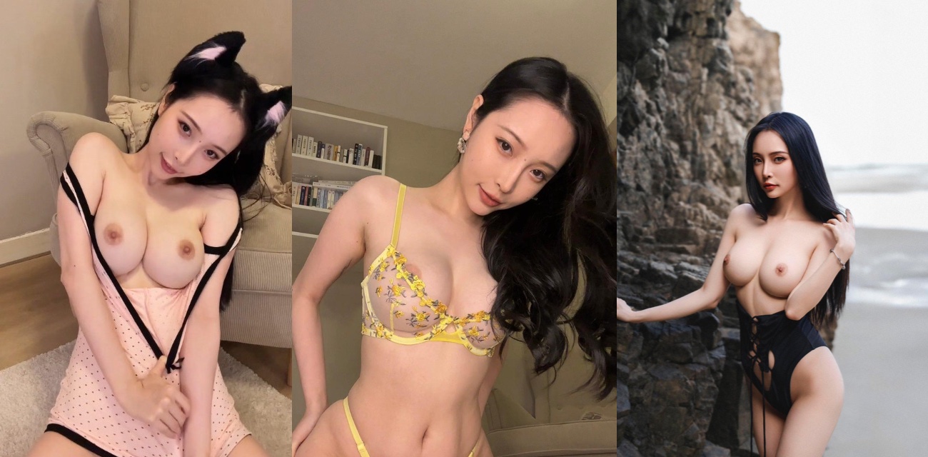 孙禾颐 Fansly 2月新作 穿上性感皮衣渔网袜 用黑牛肉棒自慰