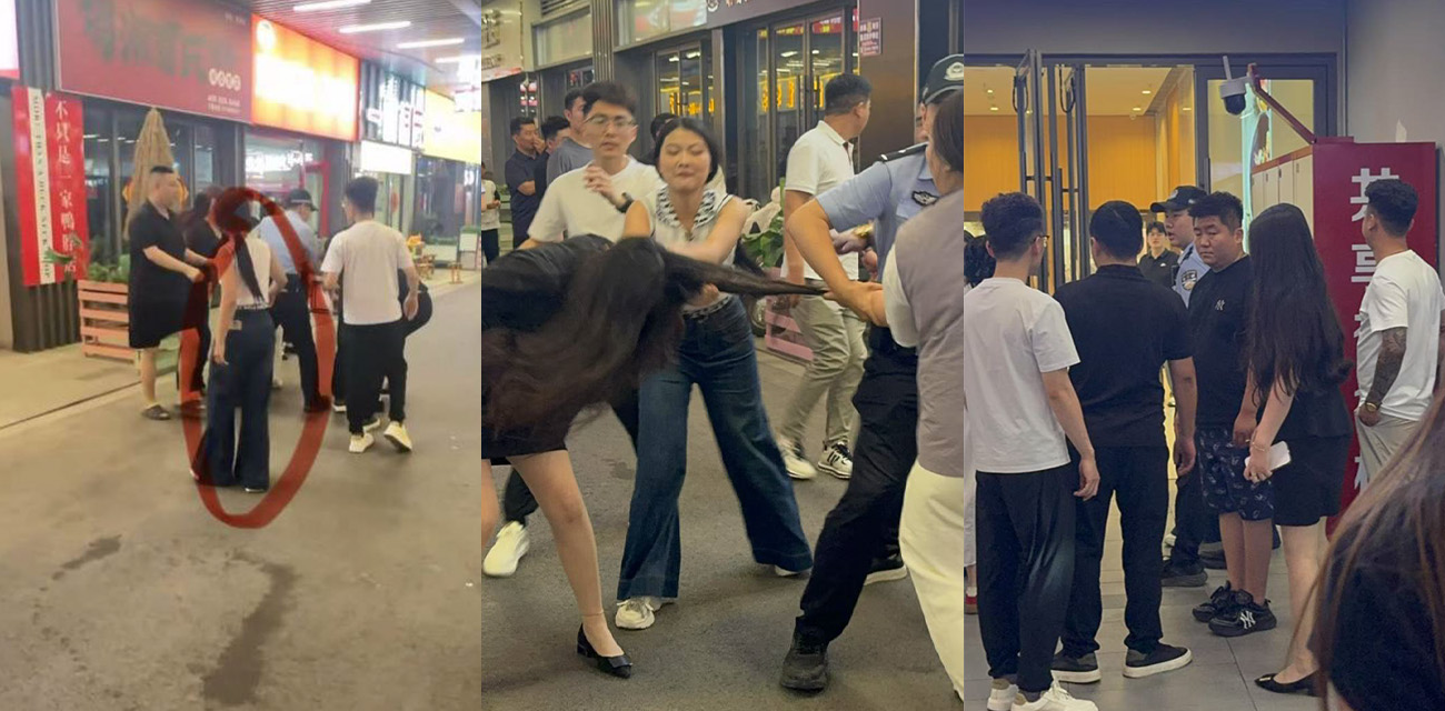 520大型捉奸撕逼现场 小三挑衅渣男原配 甚至还动手公然殴打正房 场面一度混乱不堪