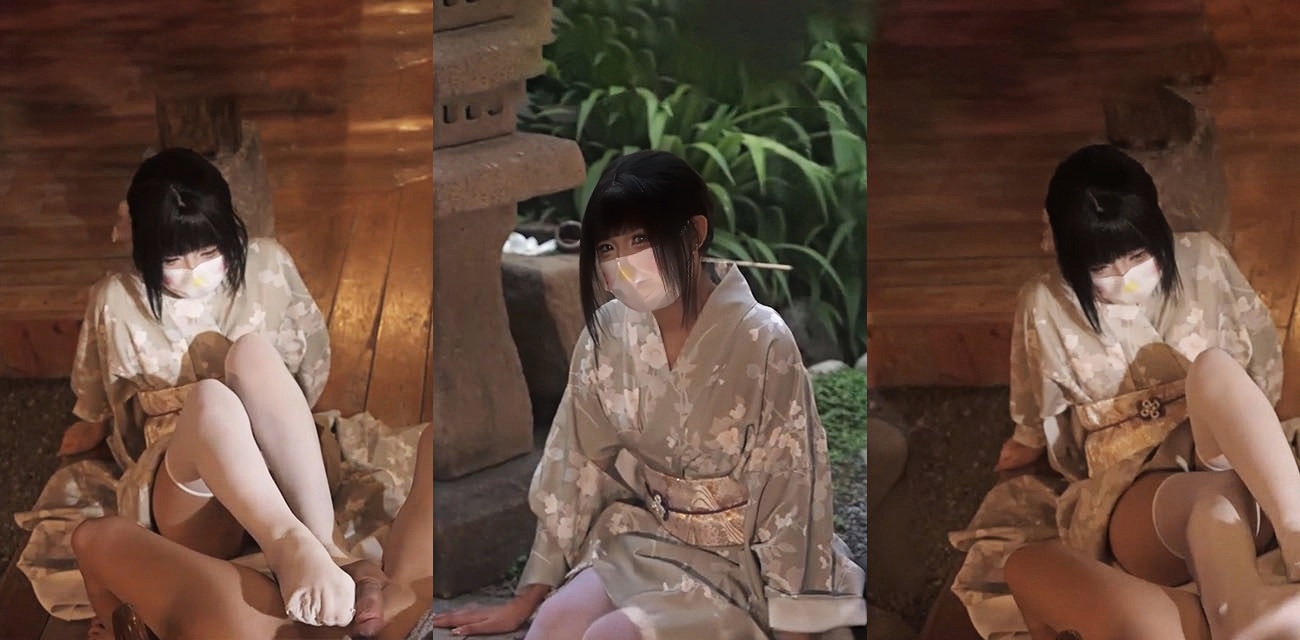 春原晴子和服足交口爆 榨取精液 吞精后骚穴被灌满精液流出