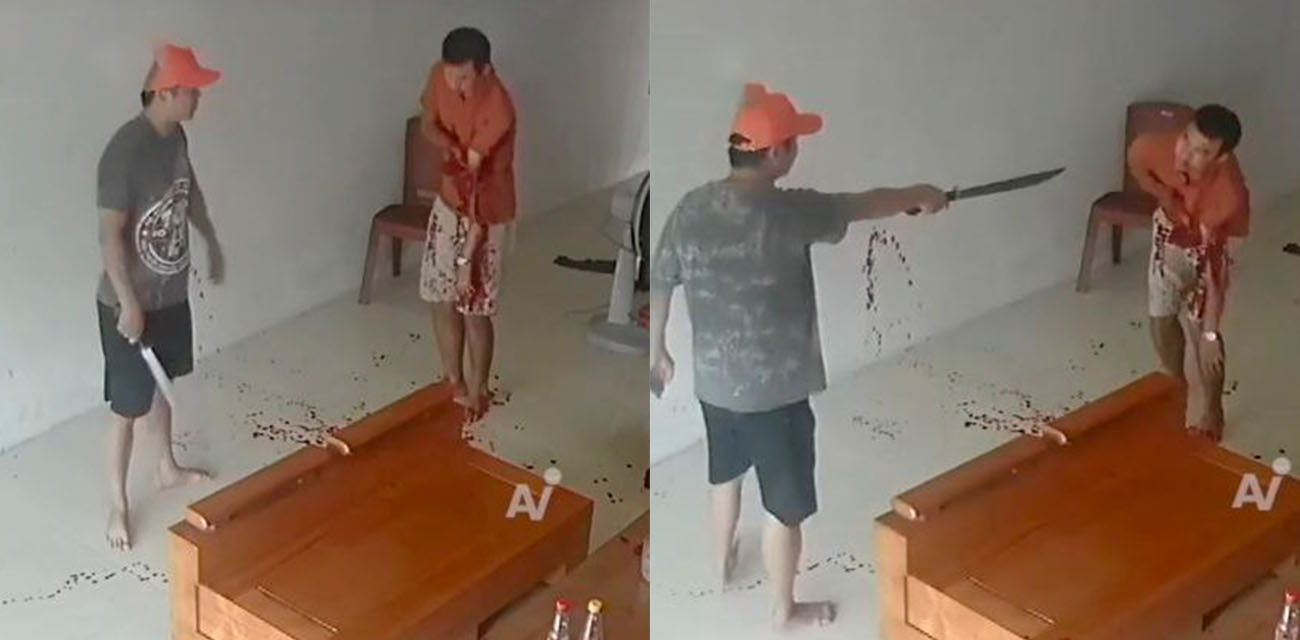 越南一男子因感情纠纷怒火上头 竟直接砍掉另一名男子的手臂 现场监控画面流出