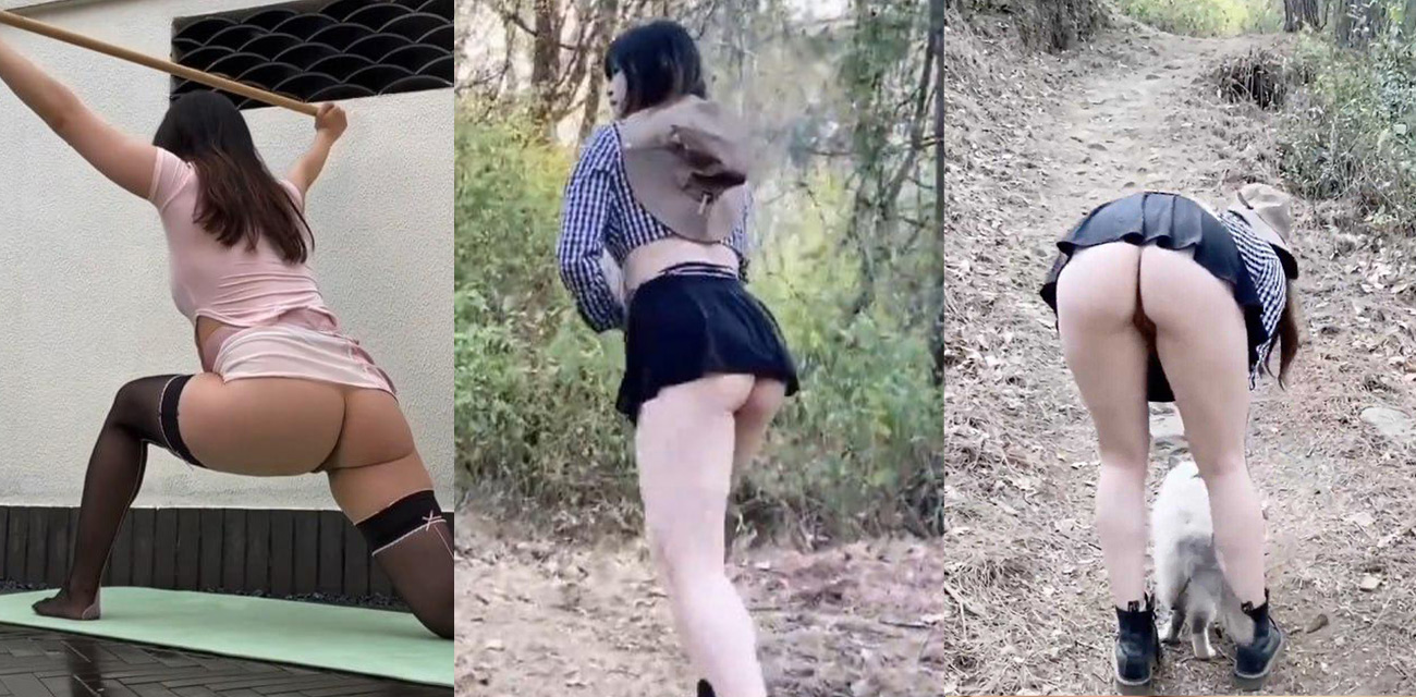 油管周奕亲zhouyiqin户外裸体瑜伽 光着大屁股露逼扭腰 小树林里直接开大腿秀粉嫩骚穴