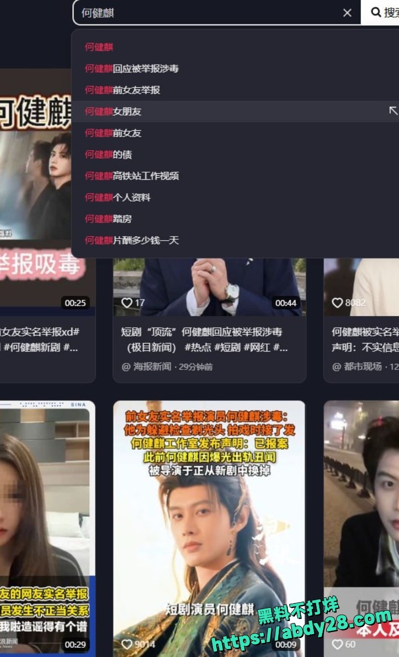 何健麒前女友实名举报涉毒17
