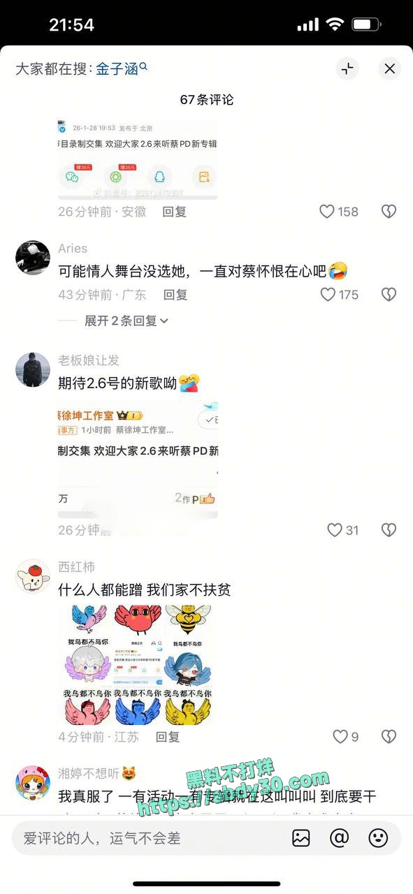 青春有你金子涵拉黑蔡徐坤 24