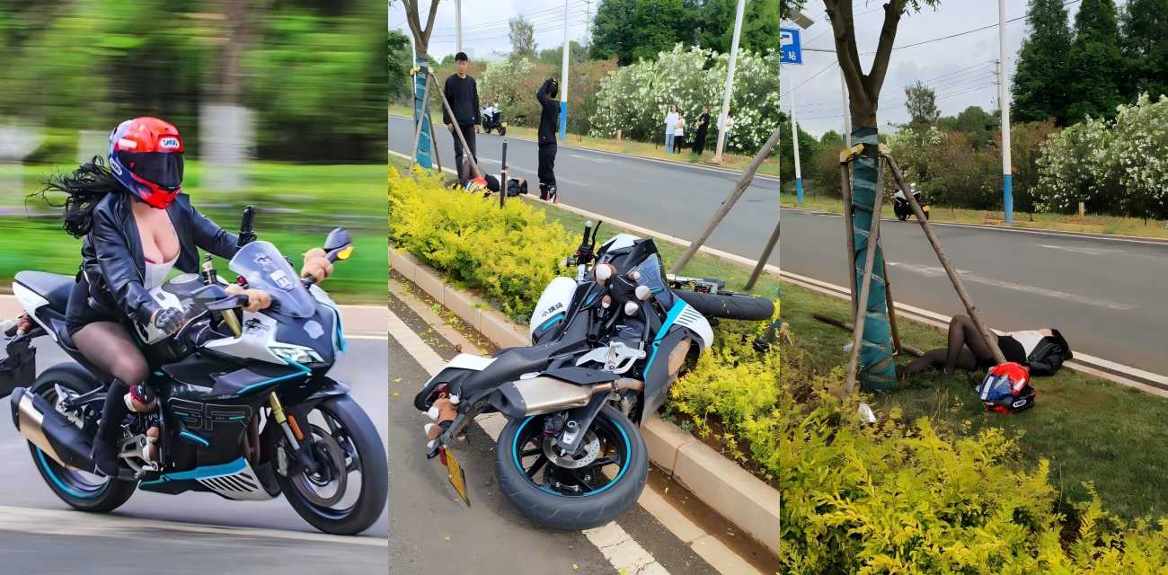女骑士真波大妈车祸重摔路边 以前的私密视频曝光 无人献血引唏嘘