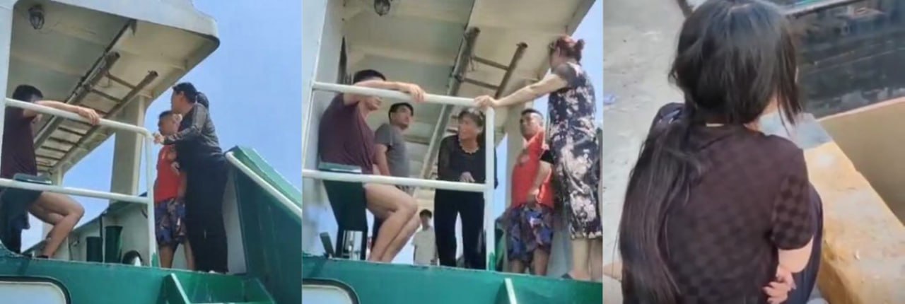 福建莆田 三千吨级码头 格拉布丹东号渔船六人面对孩童落水冷眼旁观 家长在旁哭求无济于事