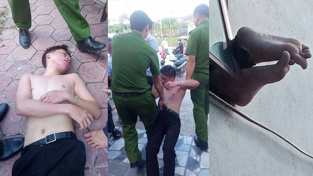 越南猎奇事件 人才小偷入室盗窃给自己卡住了 最后还是房主帮忙报的警
