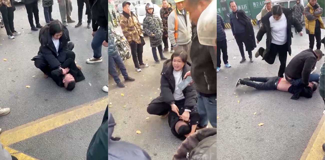 四川绵阳强壮少妇当街暴打抠搜炮友 日了少妇一年舍不得请一顿火锅 这就是白嫖高手在民间