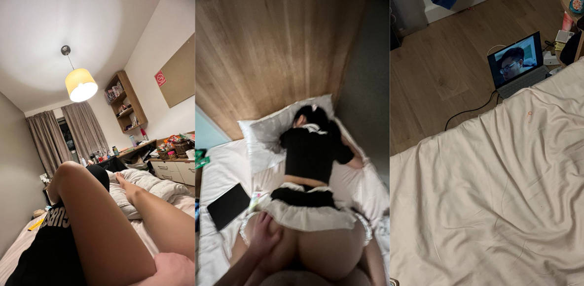 留学生一边视频一边被大鸡吧后入 骗男友静音睡觉换JK野交 家禽吃腻吃野味