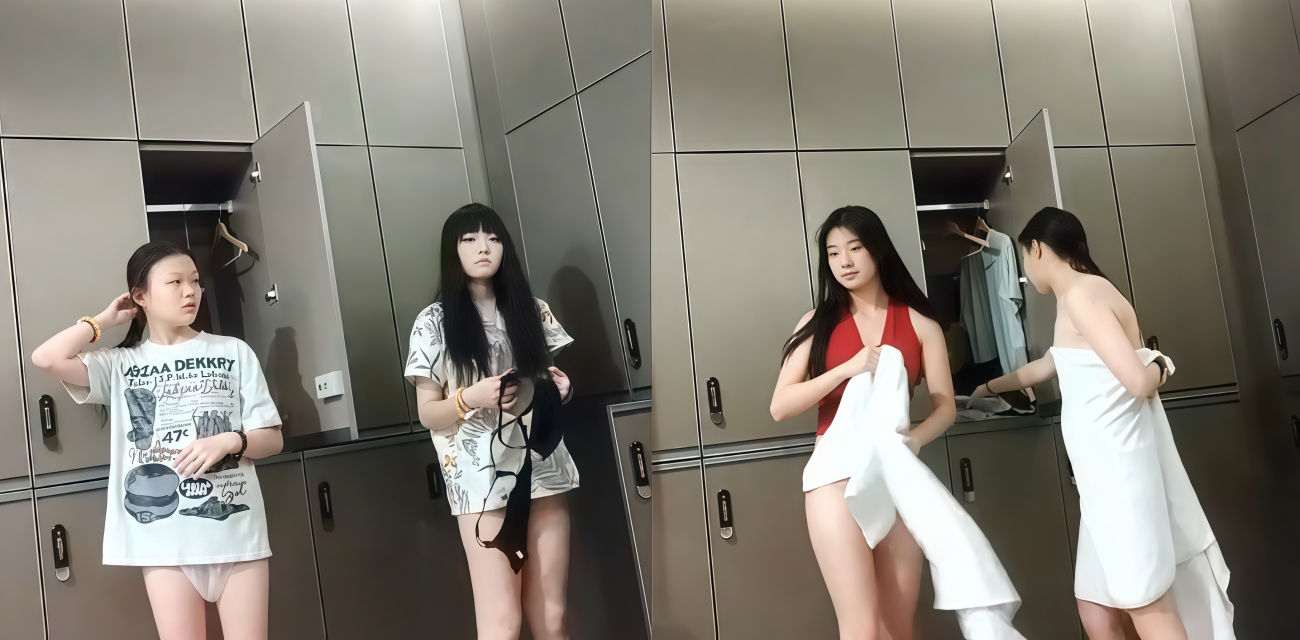 温泉会所更衣室偷拍 穿红肚兜学妹白皙屁屁露出来 平乳闺蜜也一起被拍