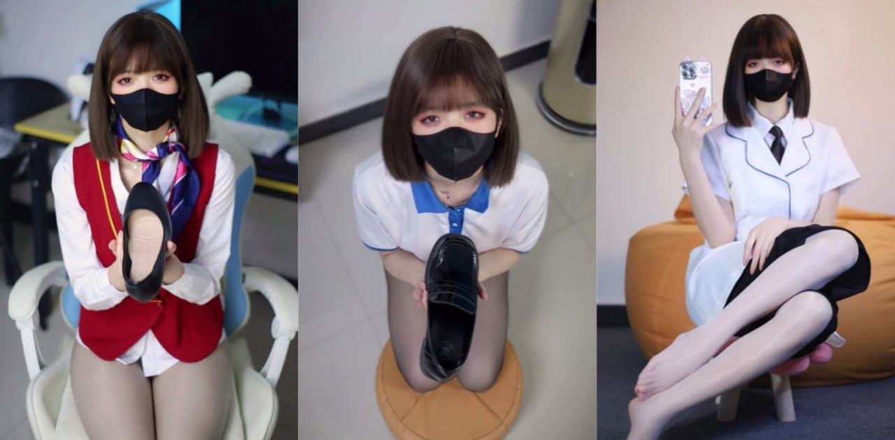 抖音50W粉丝女网红 白龙猫女 微密圈自拍的黑丝反差视频曝光