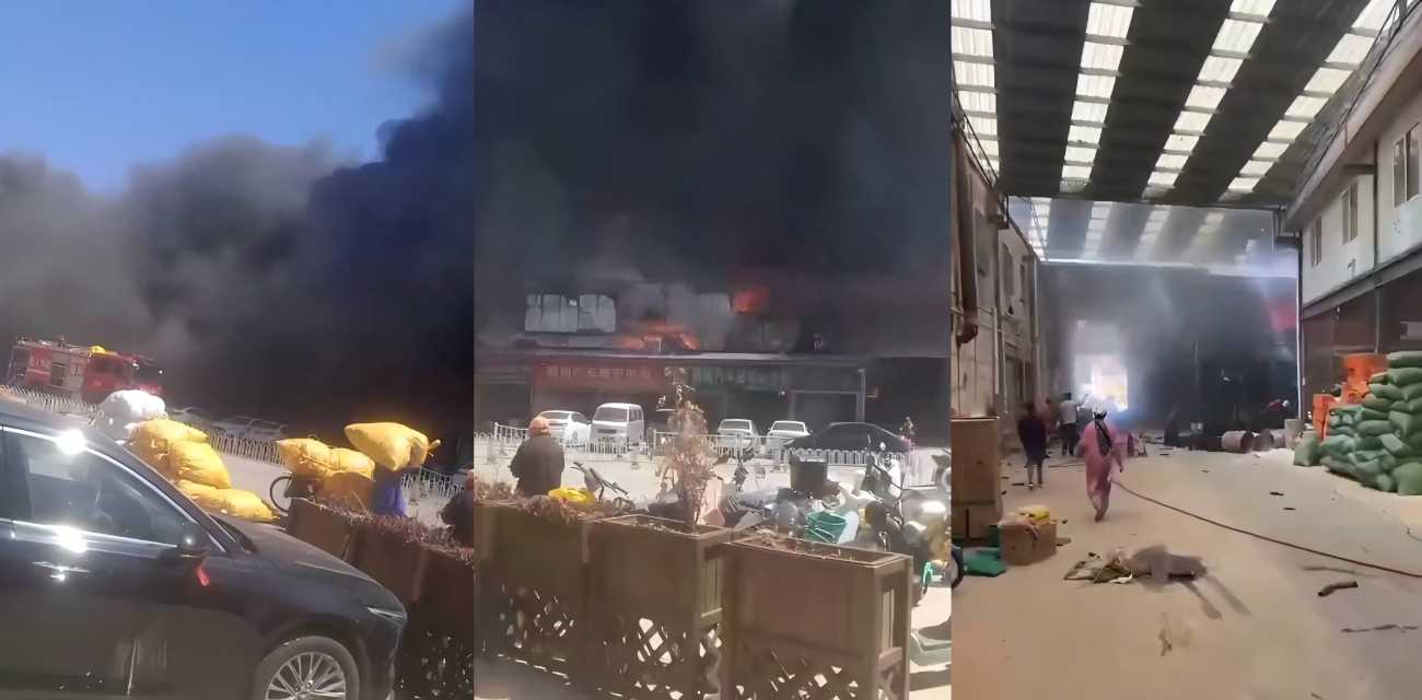 昆明康盛商贸城突发大火 浓烟滚滚消防激战 现场视频揪心瞬间曝光