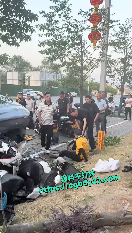 陕西安康（汉江路中梁宸院门口)车祸2