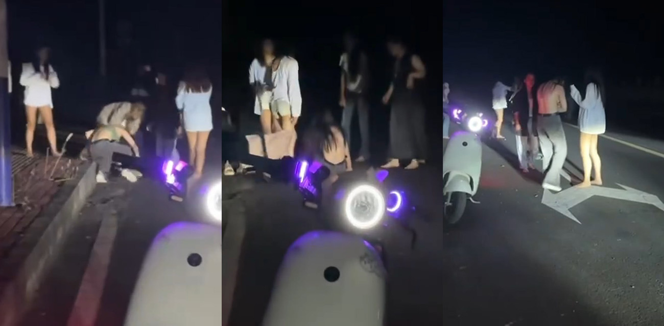 福建高中女生霸凌事件震惊全网 一帮精神小妹霸凌同学在立交桥上拳打脚踢残忍至极