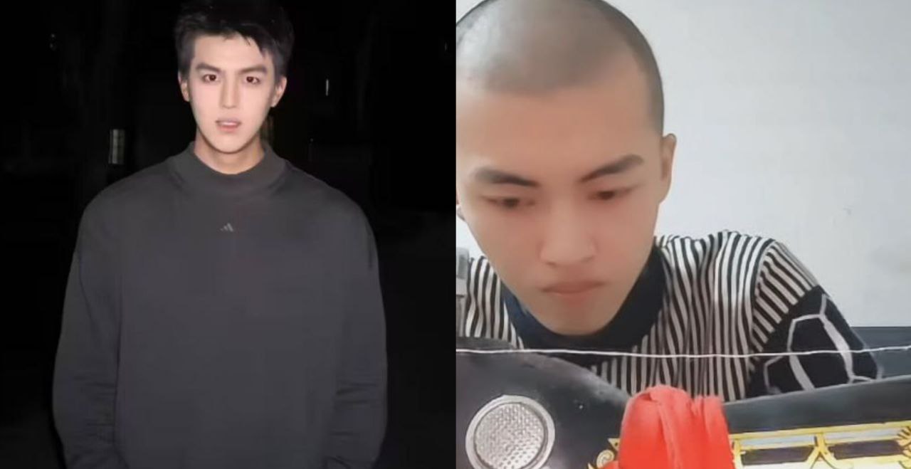 抖音素人听从评论区建议爆改吴亦凡！剃光头蹬缝纫机开启直播直接走红捞金！