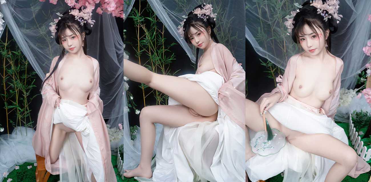 清纯可爱萝莉喵小吉古风大尺度写真 清平乐系列极致诱惑露乳