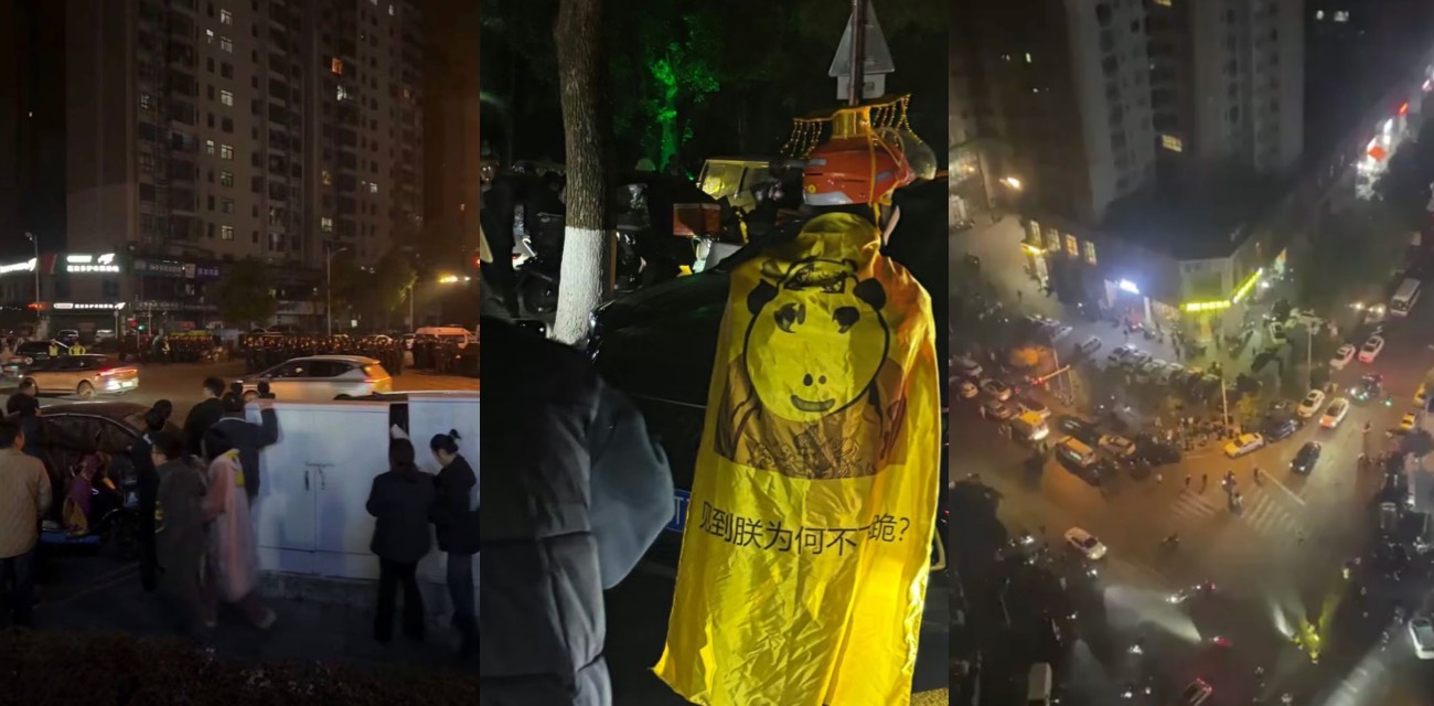 长沙梅溪湖合能璞丽外卖骑手抗议双标 数百人黄袍加身围堵到凌晨