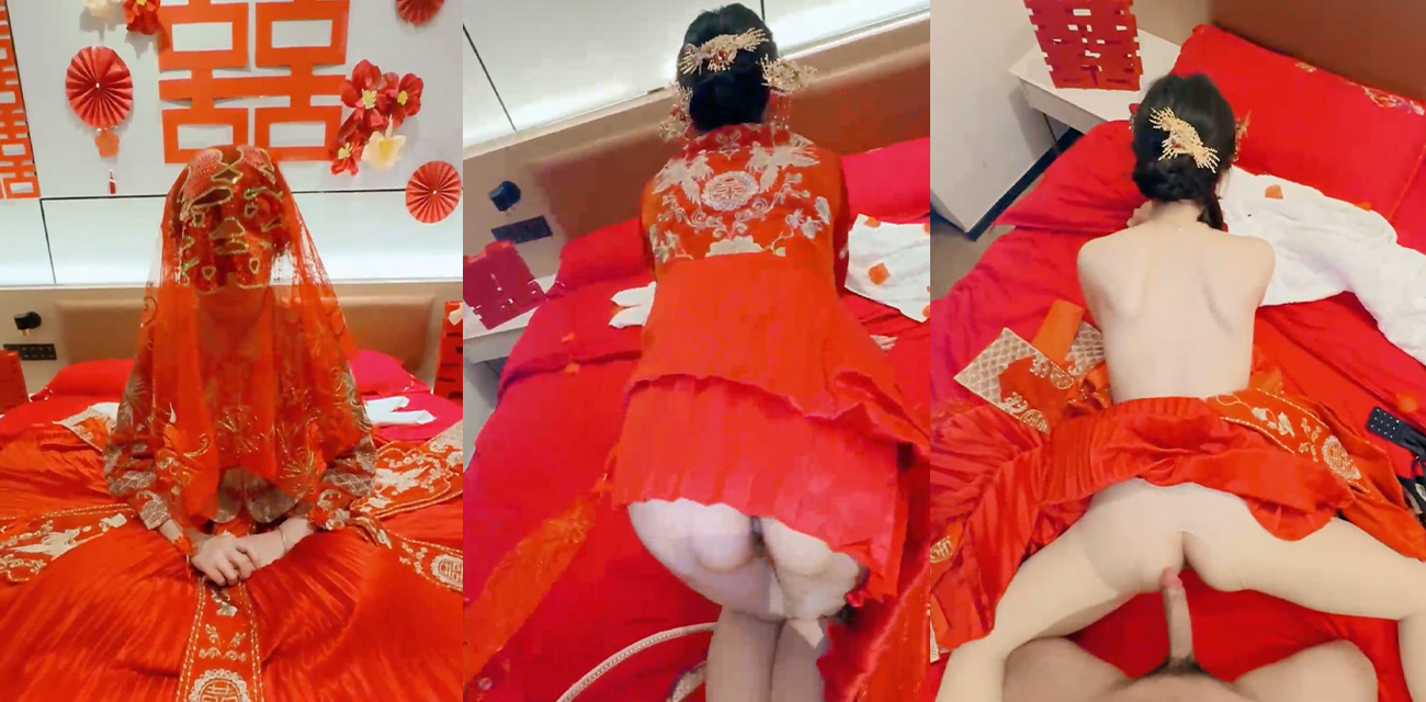干姐姐新婚之夜最后再给我一次 秀禾服加持下少妇逼疯狂喷水 大力深喉到嗓子深处 排卵期内射！