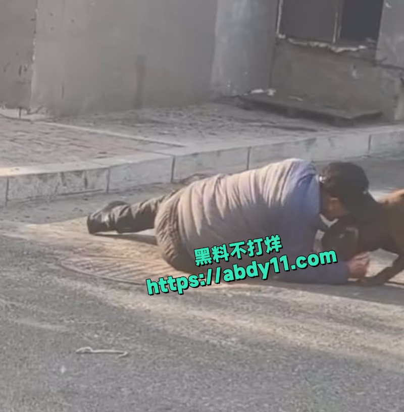 大爷被街头恶狗拼命撕咬不松口 3