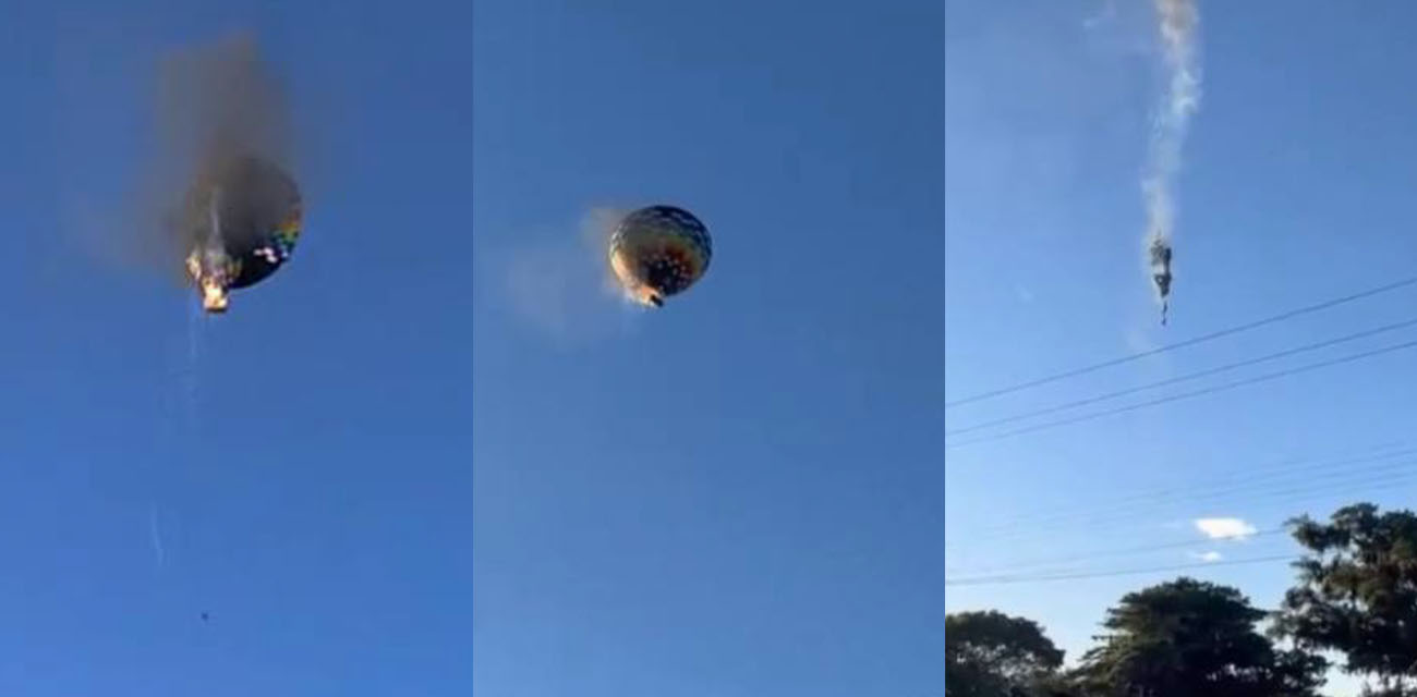 最担心的事情还是发生了 巴西突发热气球坠落事件 现场至少八人死亡
