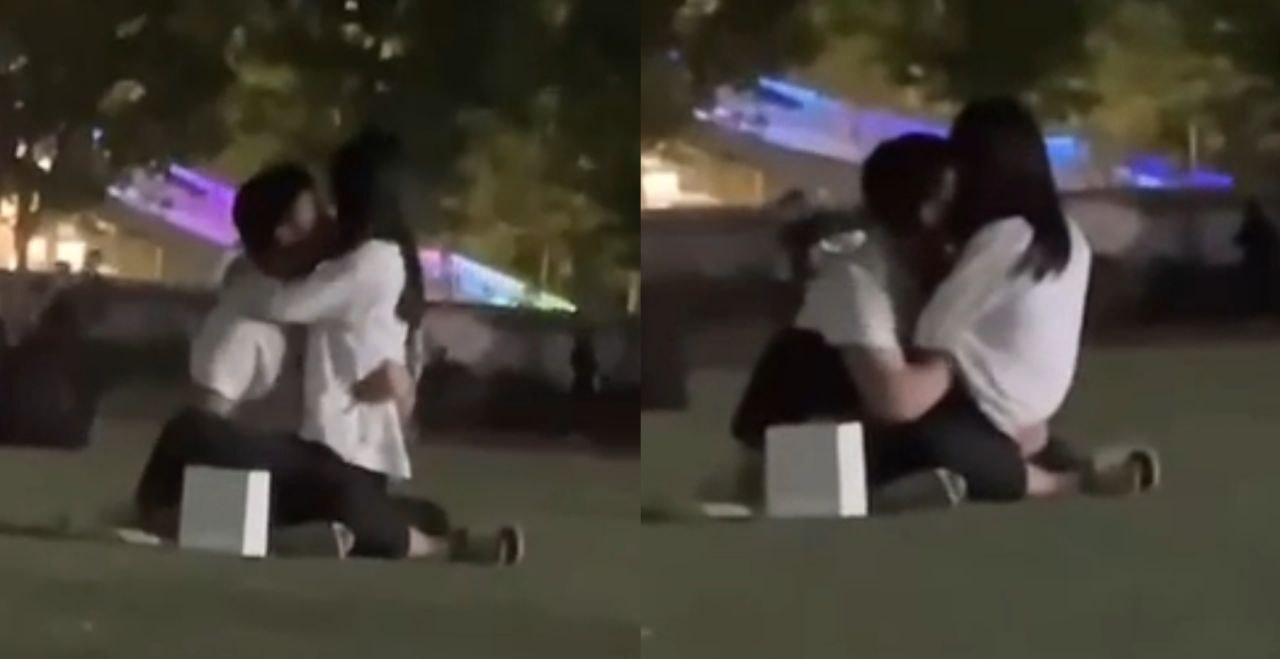 聊城职业技术学院 小情侣性欲上头 在操场不顾围观当场操逼 这是有多饥渴啊