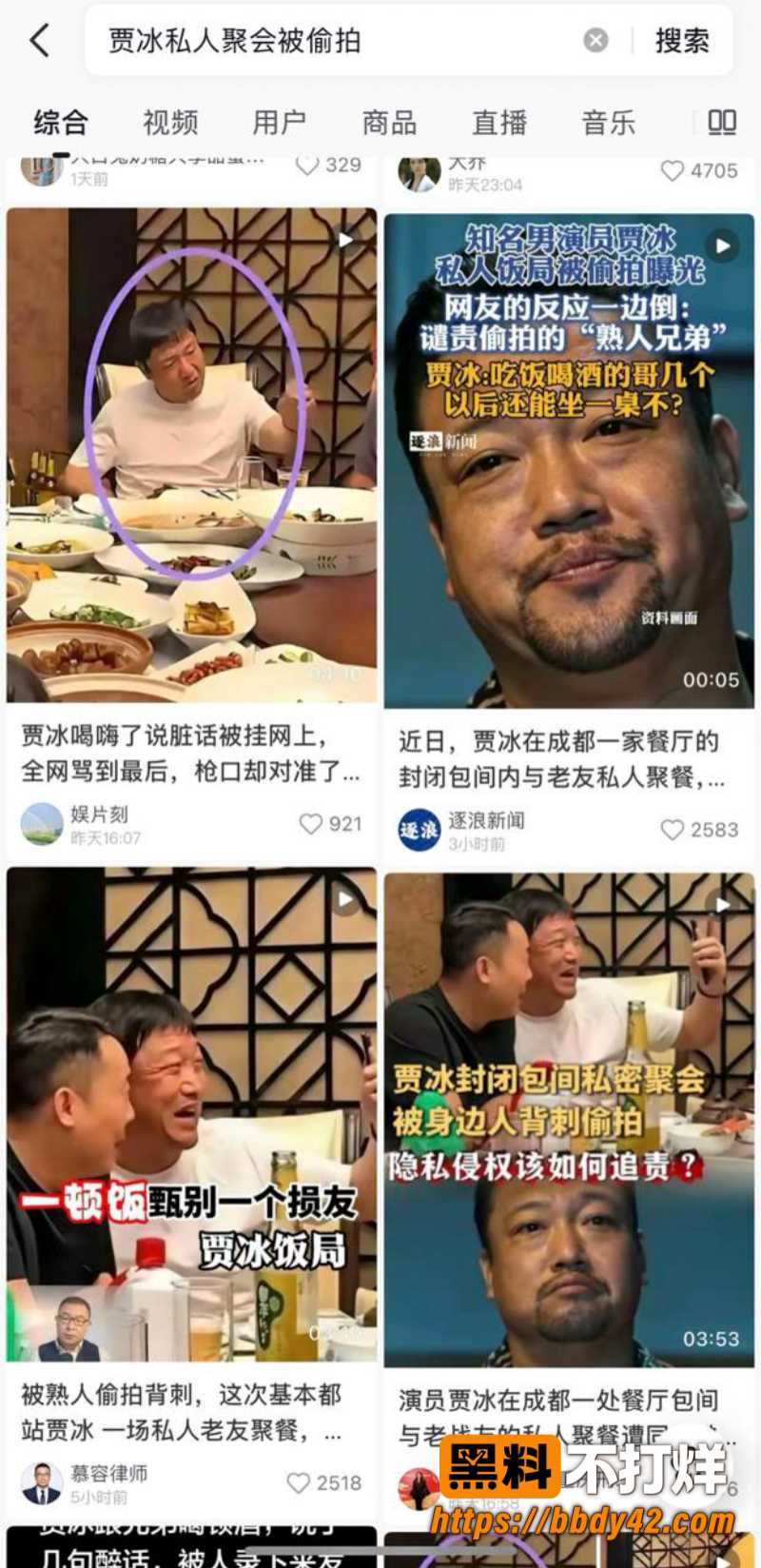 贾冰私人聚会被偷拍6
