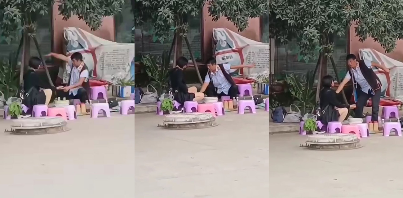 公园惊现奇葩算卦老神仙 摸逼揉胸就知福祸吉凶 这简直就是最正当的揩油理由