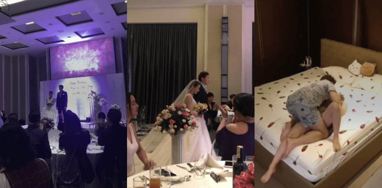 【老瓜新吃】曾经轰动一时的[姐夫门]!新娘偷情新郎姐夫啪啪结婚当天竟然在亲朋好友面前播放！