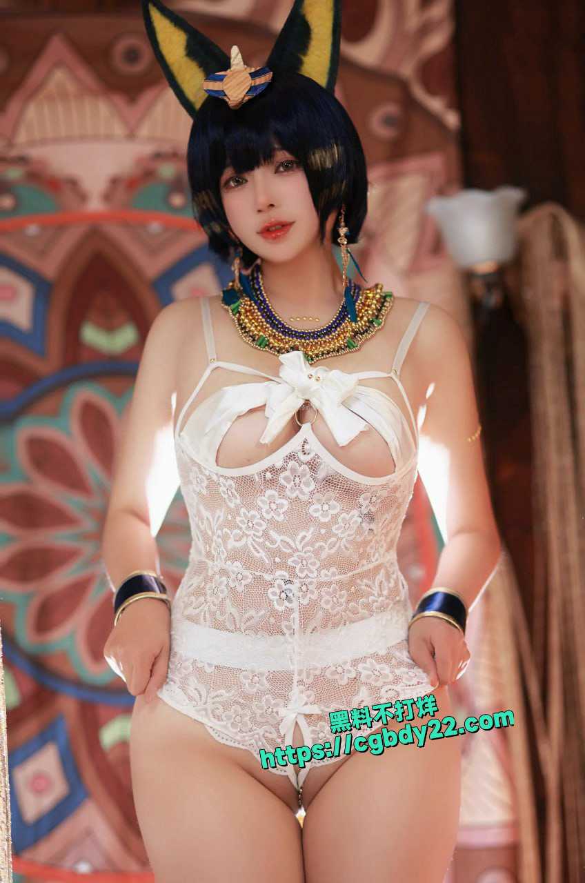 抖音热卖网红樱梨梨大尺度cosplay埃及猫 11
