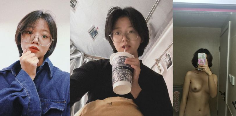 湖北汉江大学 反差学妹 短发眼镜乖乖女 与男友啪啪视频流出后暴露骚母狗属性 啪啪过程中爽到翻白眼