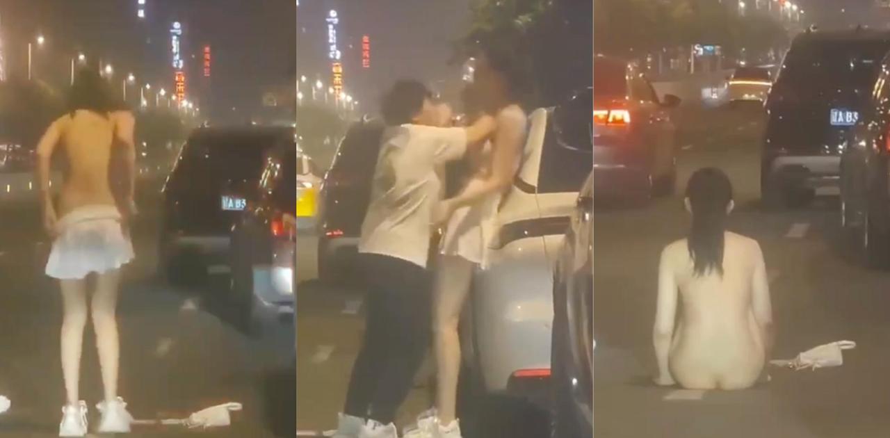 女同情侣吵架激情脱衣视频泄露 矮妹怒讨衣物高妹全裸 火辣身材却无正面