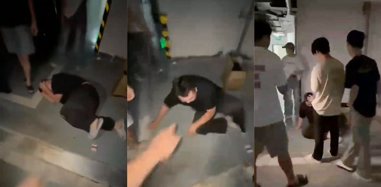 某地清收队这下碰上硬茬了 半夜欲开走抵押车被发现 两男子被赶来的车主打成猪头