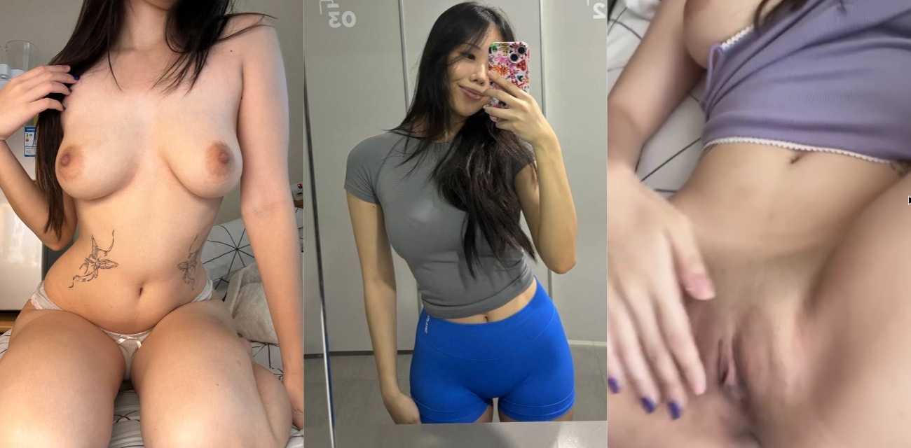 热爱健身的极品高颜值巨乳美女自慰视频泄密 双手猛扣白虎嫩穴