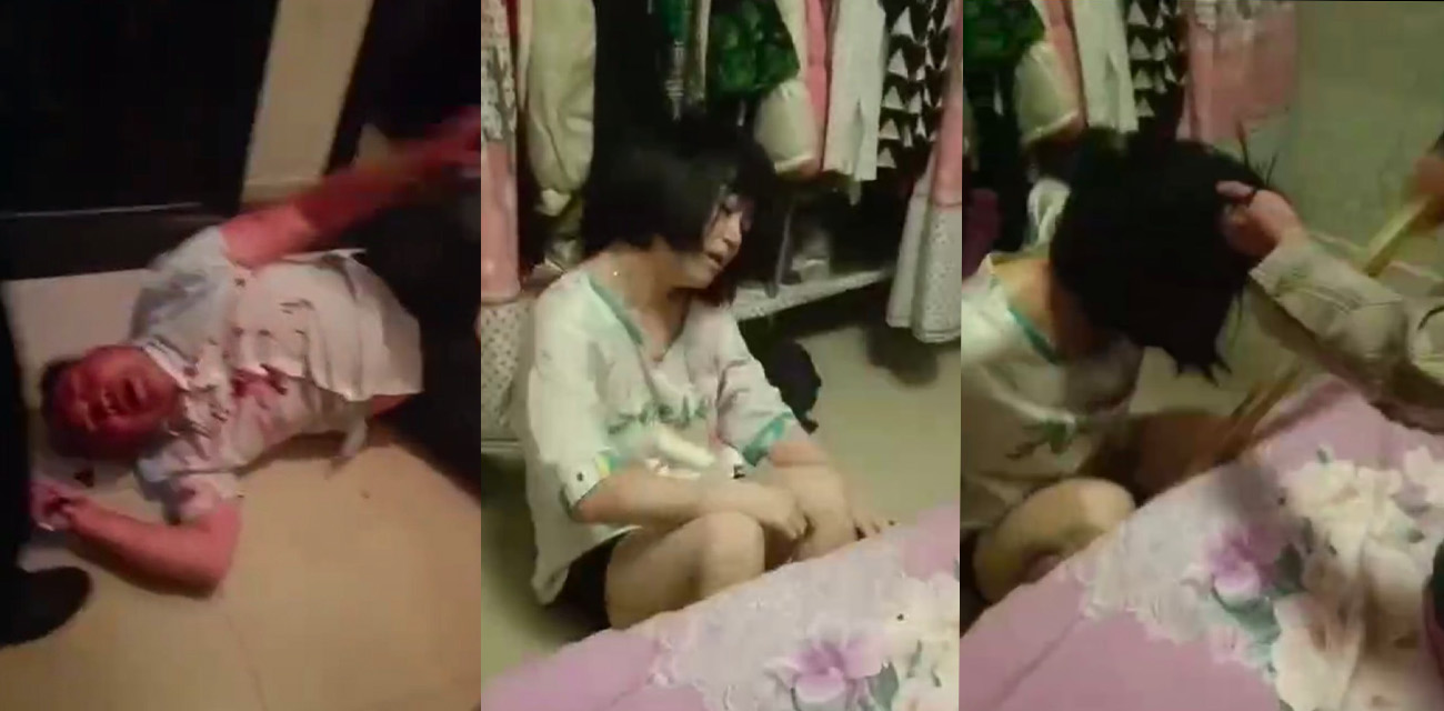 最新流出真实捉奸现场！奸夫淫妇被女方亲戚捉奸在床暴打一顿 淫妇吓傻不敢动！