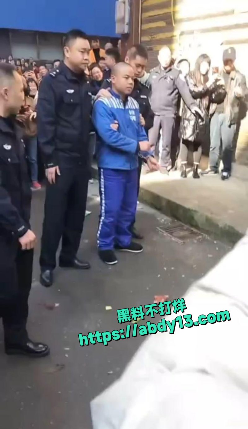 民警押送男子指认现场4