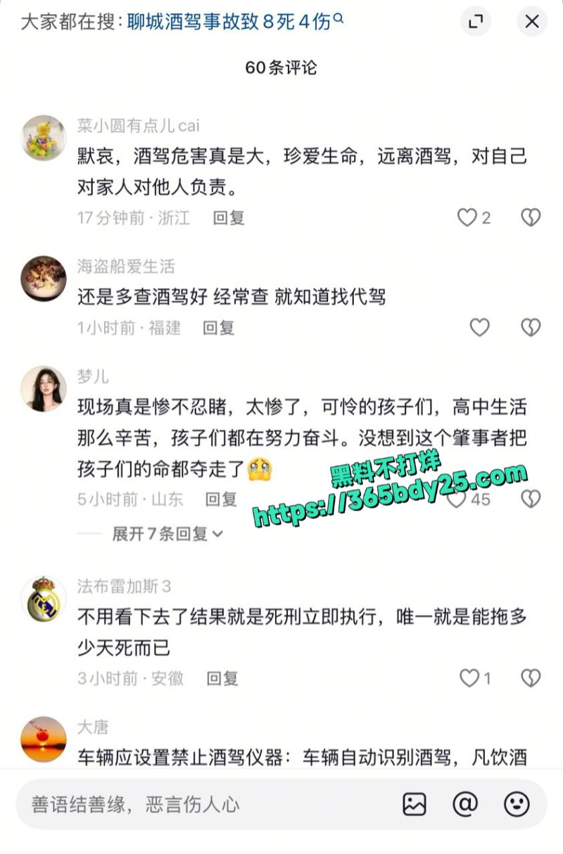 山东聊城酒驾重大事故11