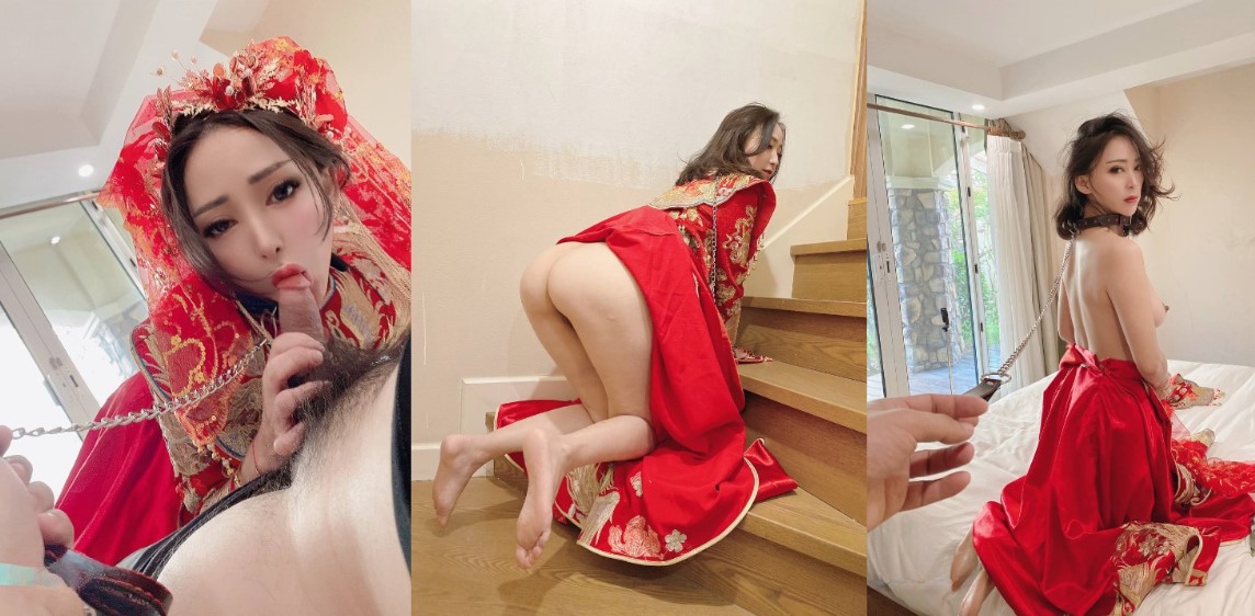 淫荡肥臀母狗 兔兔 秀禾服与婚纱露脸啪啪 满足你新娘所有幻想