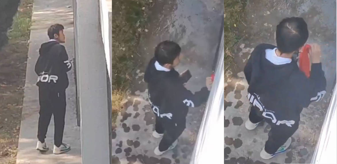 山东外事学院 男生偷内裤被拍！女同学路见不平一声吼：偷东西！