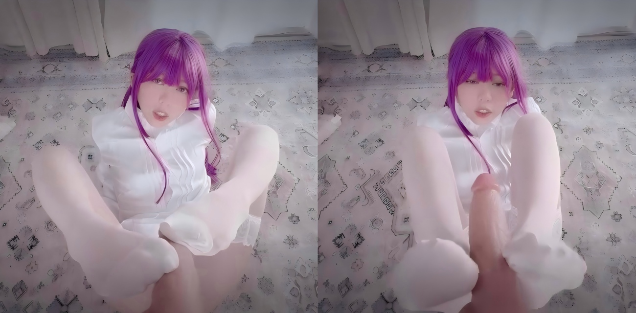 绯红小猫Kittyxkum 菲伦cos反差新作 母狗拿巨屌自慰 真的是饿坏了