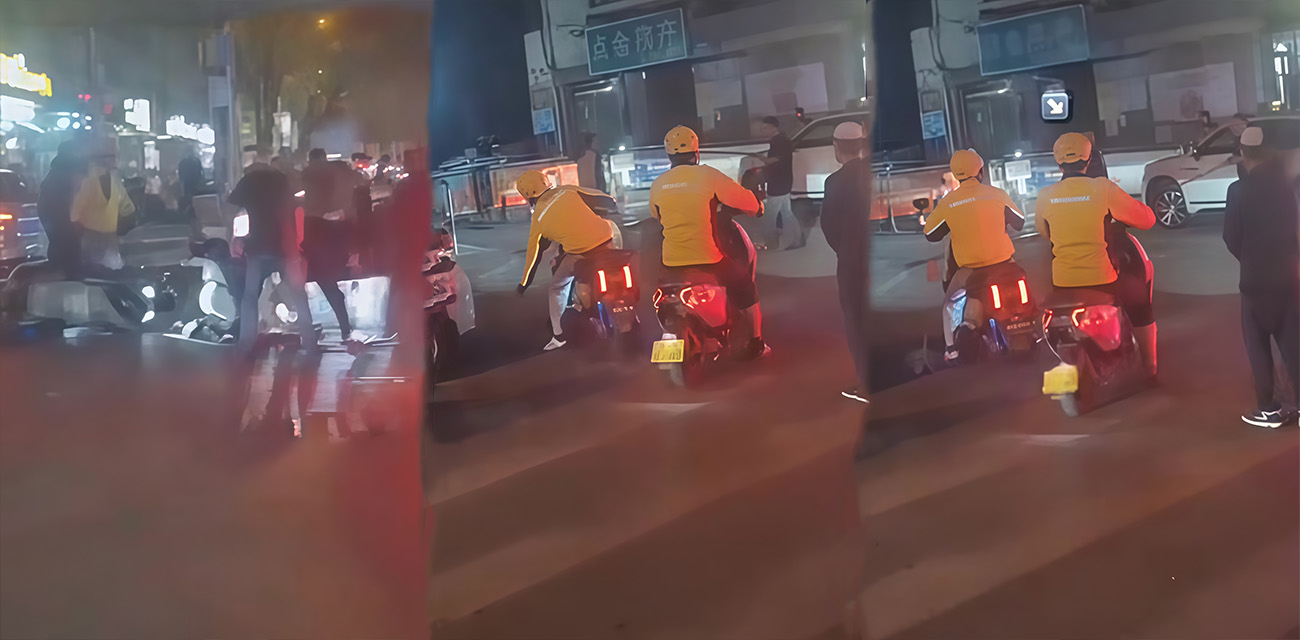 青海西宁城中区 一名醉酒男子持刀闹事致一人受伤 外卖员协助警方将其制伏