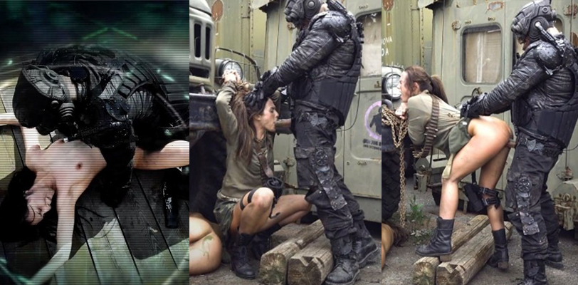 重口猎奇片 外星人入侵村庄并抓走了几十个当地的女兵 这些人最后沦为了外星生物的生育工具