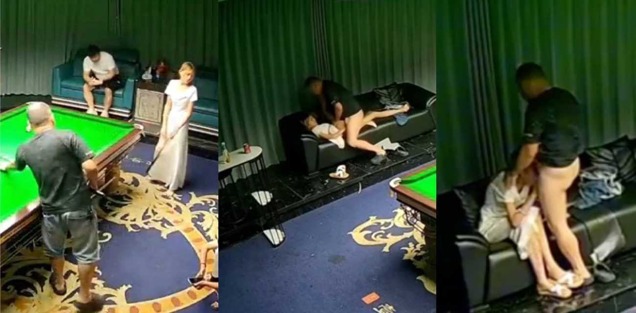 沭阳台球厅中央广场助教事件 美女助教500元包厢 狂操吃瓜丑闻