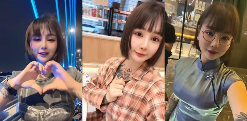 抖音网红盼兮何夕 骑共享单车裙子卷入车内走光后续 坚挺巨乳外露要告视频车主!