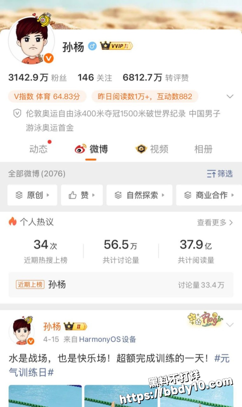 前国家游泳冠军 孙杨3
